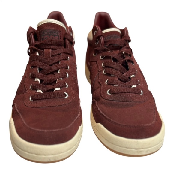 Converse Fastbreak Pro Burgundy Suede Sneakers Men’s Size 11 Mid Top Lace Up - Picture 4 of 16